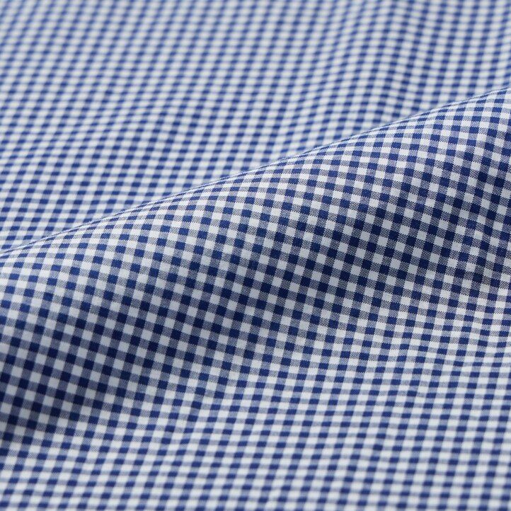 pánské modré košile uniqlo z extra jemné bavlny s úzkým střihem a kostkovaným límcem na knoflíky