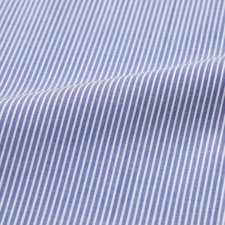pánské košile uniqlo easyre stretch slim fit s polovykrojeným límcem v modré barvě