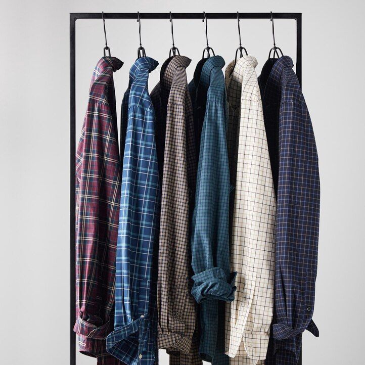 pánské košile uniqlo extra fine cotton broadcloth regular fit s kostkovaným límcem na knoflíky bílé