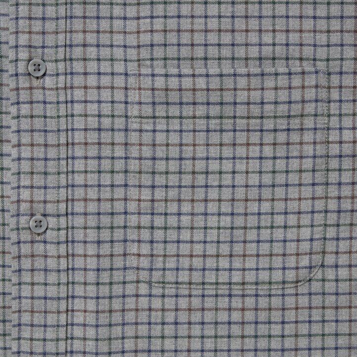 pánské flanelové košile uniqlo regular fit s kostkovaným límcem na knoflíky bílé