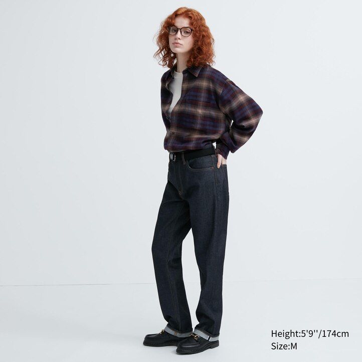 pánské flanelové košile uniqlo regular fit s kostkovaným límcem vínové