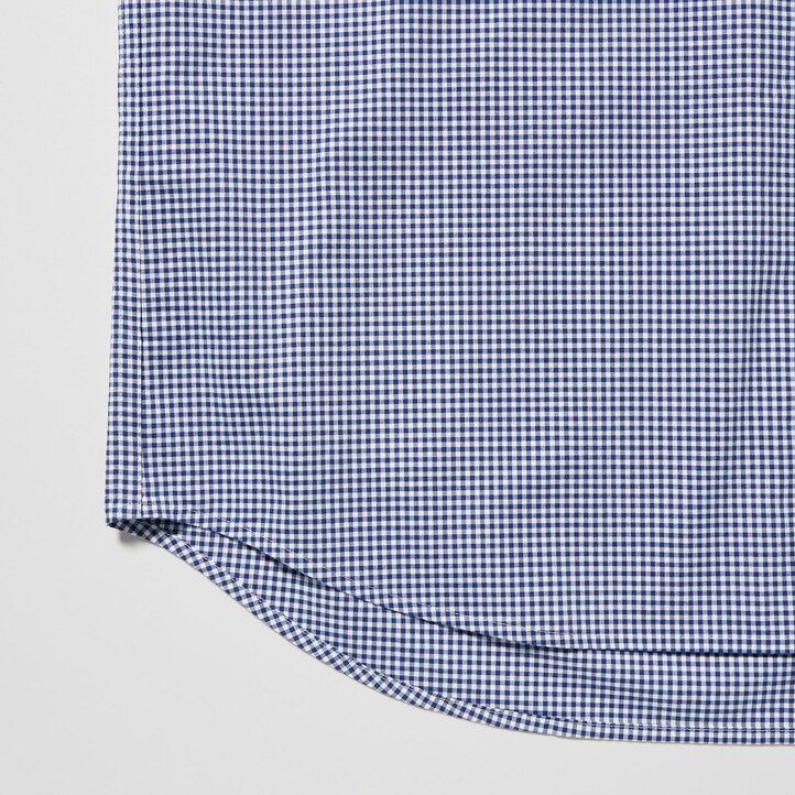 pánské košile uniqlo z extra jemné bavlny s širokými rukávy modré