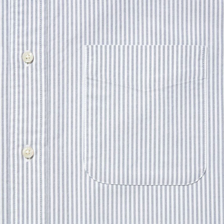 pánské košile uniqlo regular fit s pruhovaným oxfordským límcem a regularním límcem šedé barvy