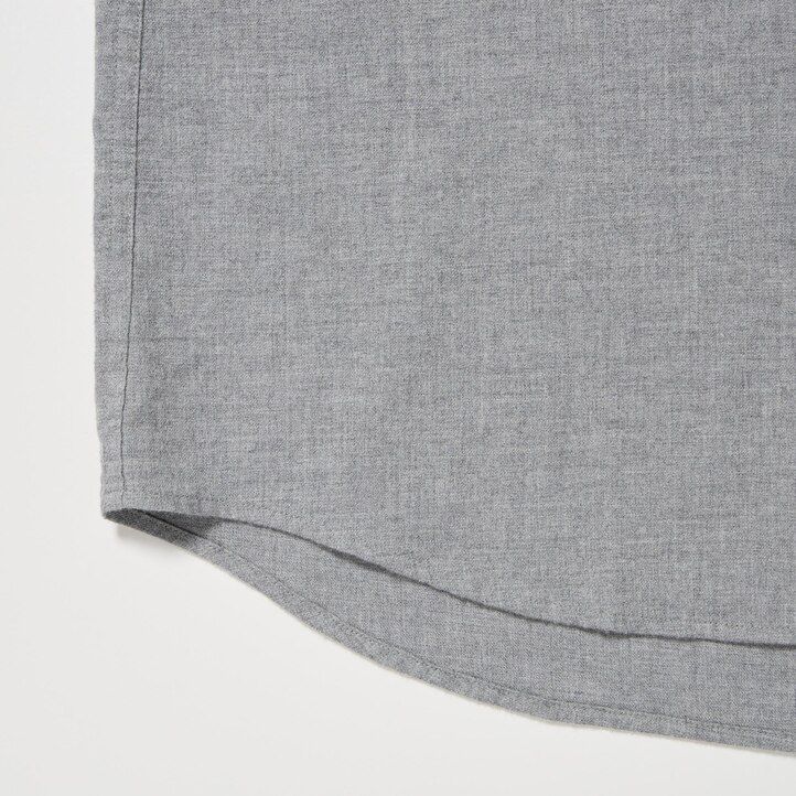 pánské flanelové tričko uniqlo regular fit s knoflíkovým límcem bílé