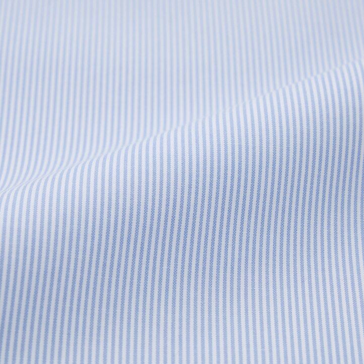 pánské modré pruhované košile uniqlo super non iron slim fit s polovykrojeným límcem
