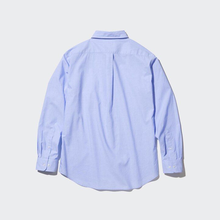 pánské košile uniqlo extra fine cotton broadcloth regular fit s knoflíkovým límcem bílé