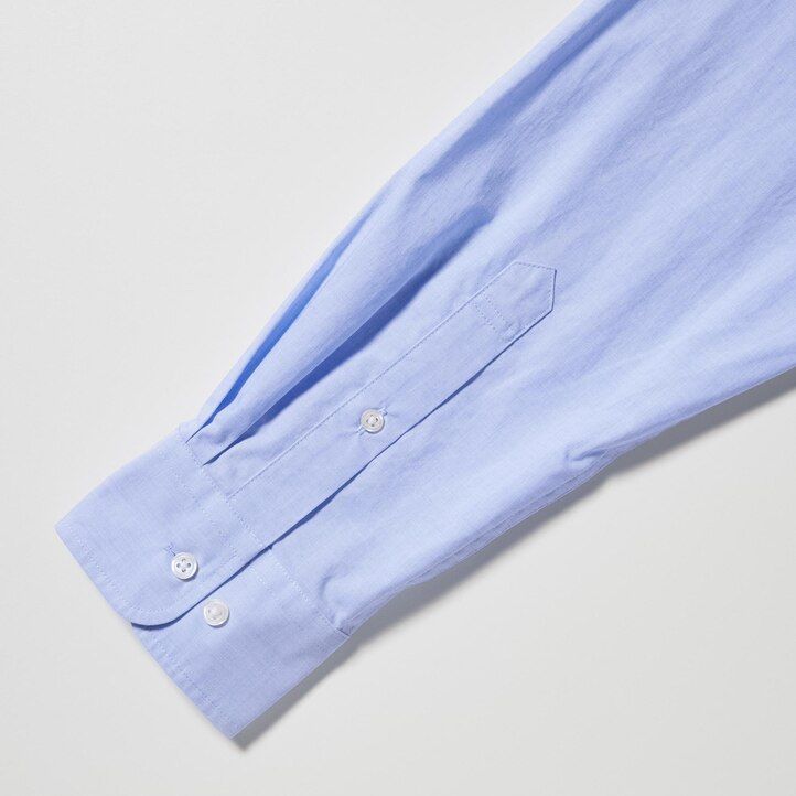 pánské košile uniqlo extra fine cotton broadcloth regular fit s knoflíkovým límcem bílé