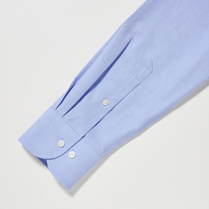 pánské tričko uniqlo super non iron slim fit s polovykrojeným límcem černé
