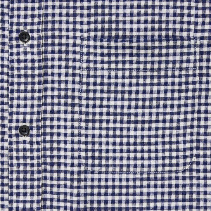 pánské červené flanelové košile uniqlo s kostkovaným límcem a knoflíky regular fit