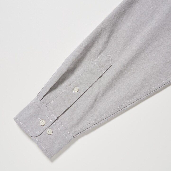pánské bílé košile uniqlo regular fit oxford s knoflíkovým límcem