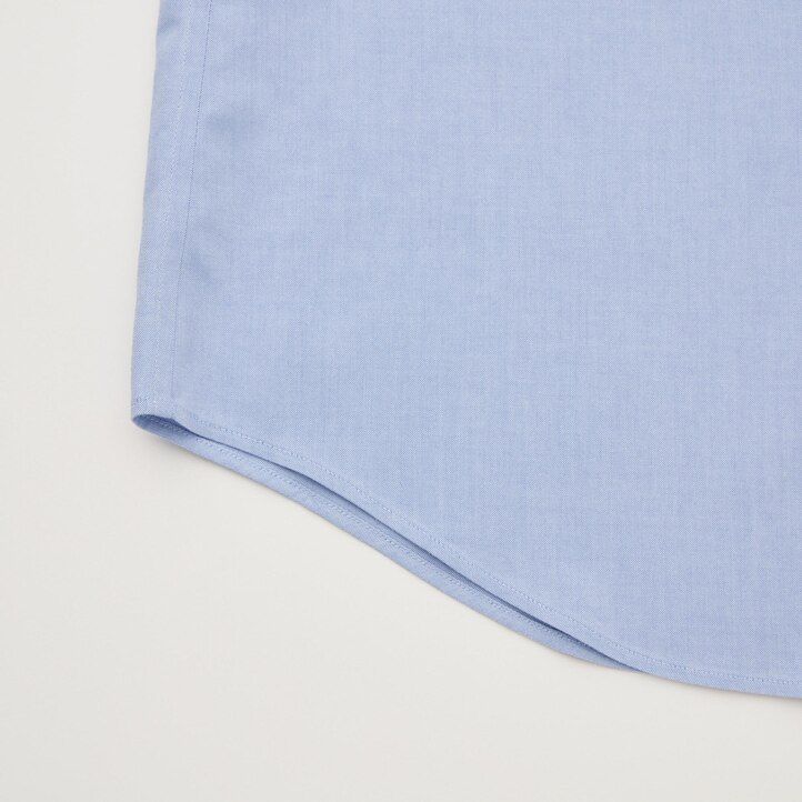 bílé pánské tričko uniqlo super non iron slim fit s polovykrojeným límcem