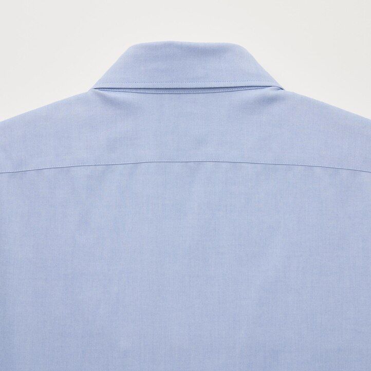 bílé pánské tričko uniqlo super non iron slim fit s polovykrojeným límcem