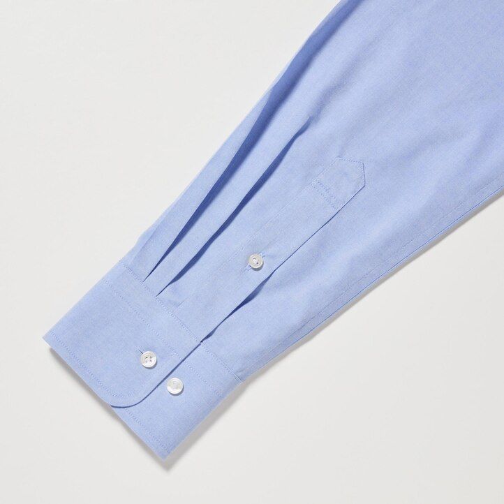 bílé pánské tričko uniqlo super non iron regular fit s běžným límcem