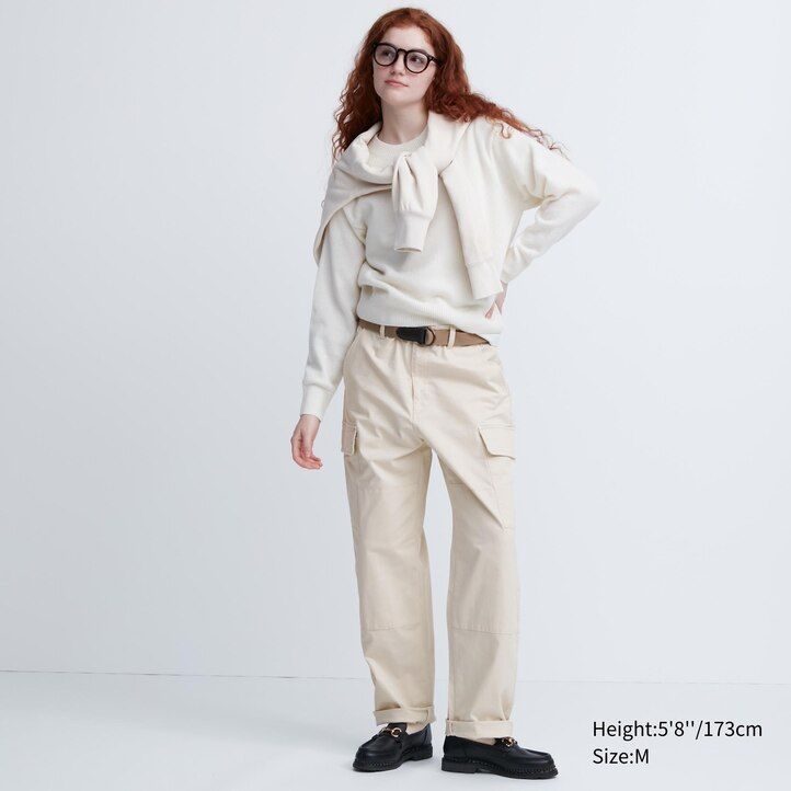 pánské kalhoty uniqlo utilityrgo olivové barvy