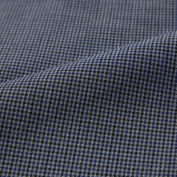 pánské kalhoty uniqlo smart gunclub s kostkovaným vzorem ke kotníkům šedé barvy