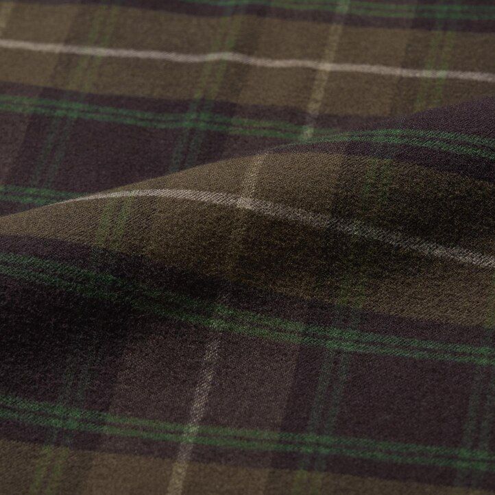 tmavě hnědé pánské flanelové kalhoty uniqlo easy patterned v délce po kotníky