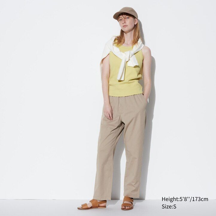 pánské bavlněné kalhoty uniqlo relaxed fit po kotníky tmavě šedé
