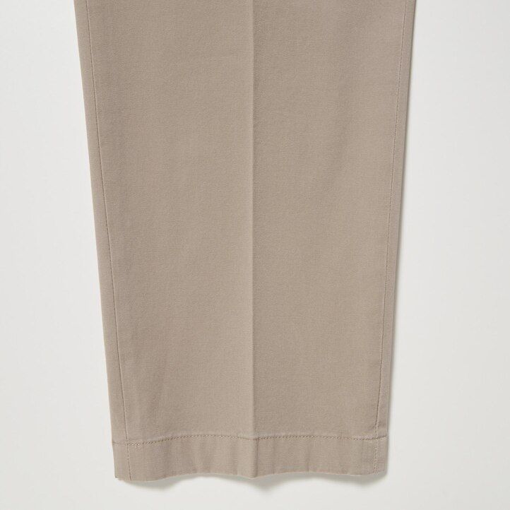 béžové pánské elegantní bavlněné kalhoty uniqlo po kotníky