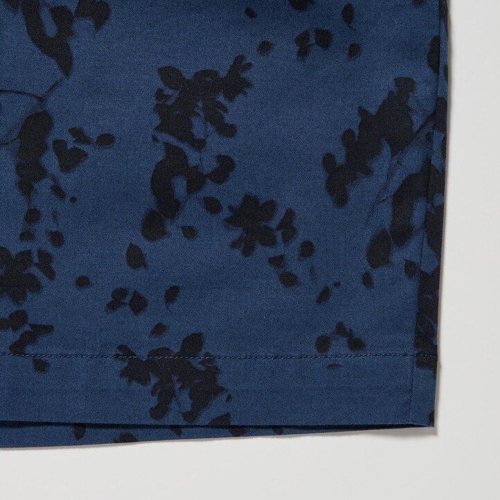 pánské kalhoty uniqlo dry stretch s potiskem listů easys zelené