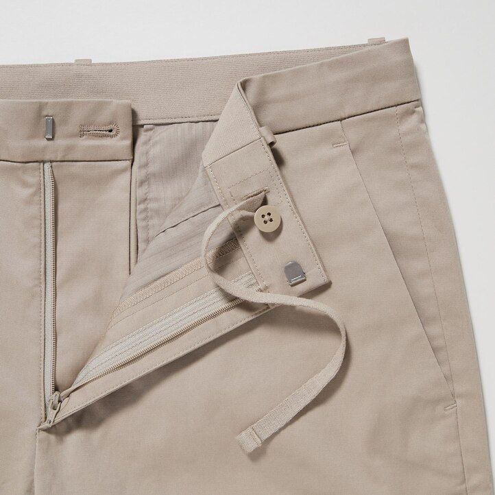 pánské kalhoty uniqlo stretch slim fits šedé barvy