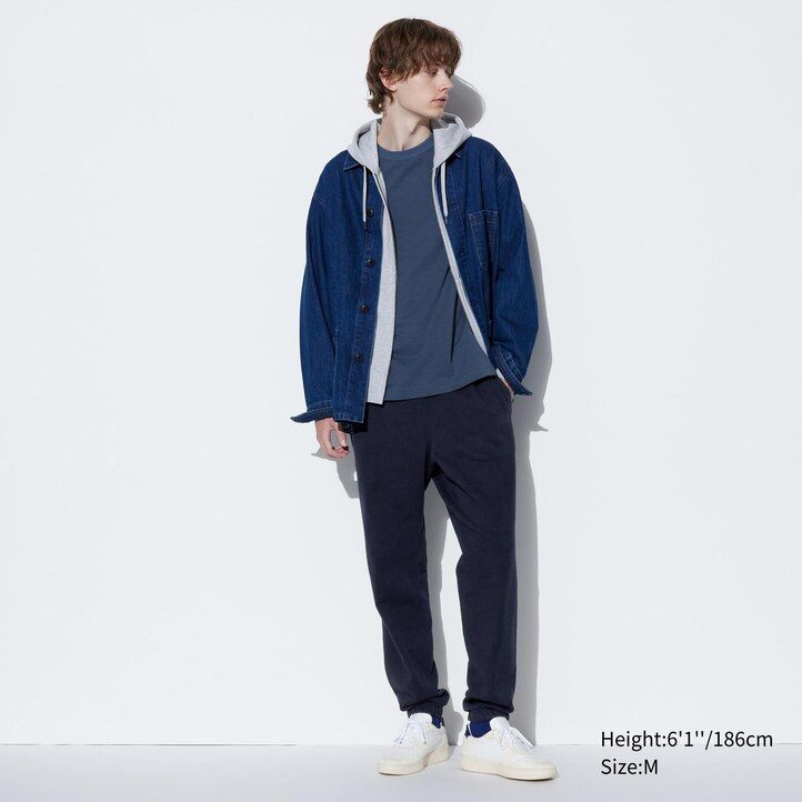 pánské kalhoty uniqlo side stripe šedé