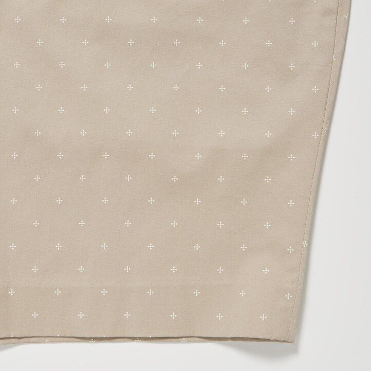 pánské kalhoty uniqlo stretch slim fit béžové barvy