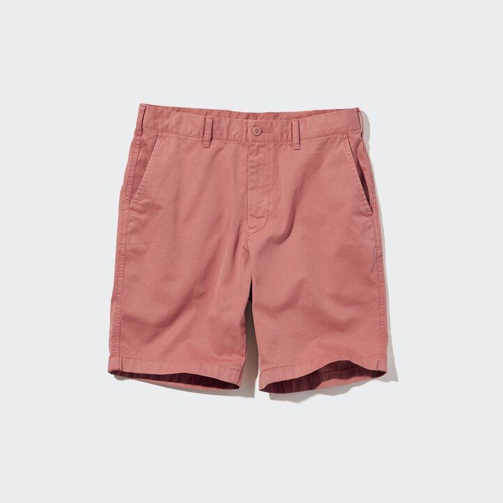 pánské chino kalhoty uniqlo růžové barvy