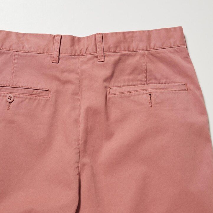 pánské chino kalhoty uniqlo růžové barvy