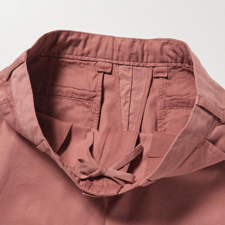 pánské chino kalhoty uniqlo růžové barvy