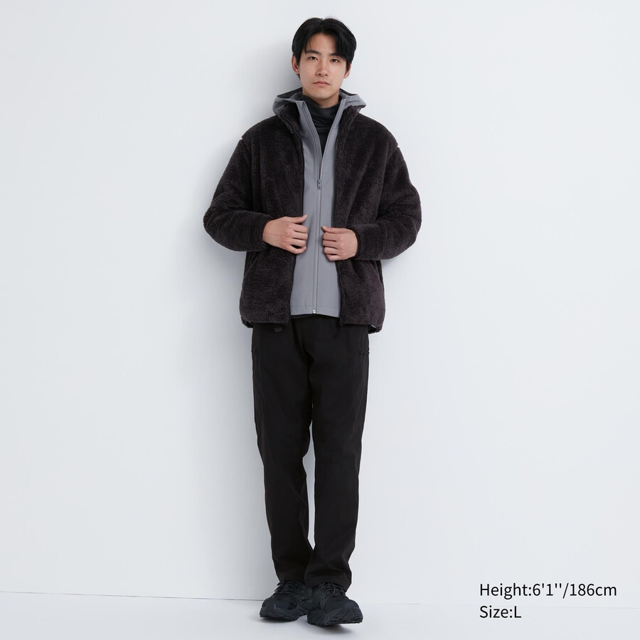 Černé pánské kalhoty uniqlo heattech s teplou podšívkou