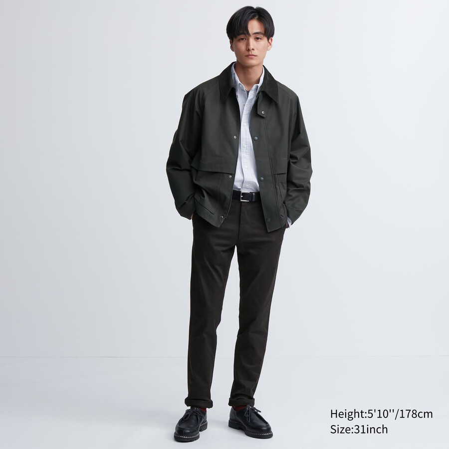 pánské černé chino kalhoty uniqlo slim fit