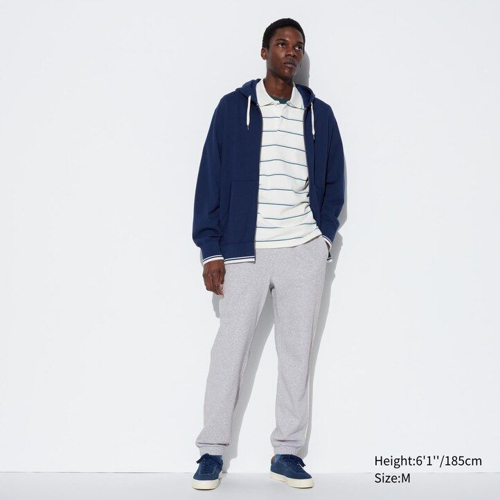 pánské kalhoty uniqlo side stripe šedé