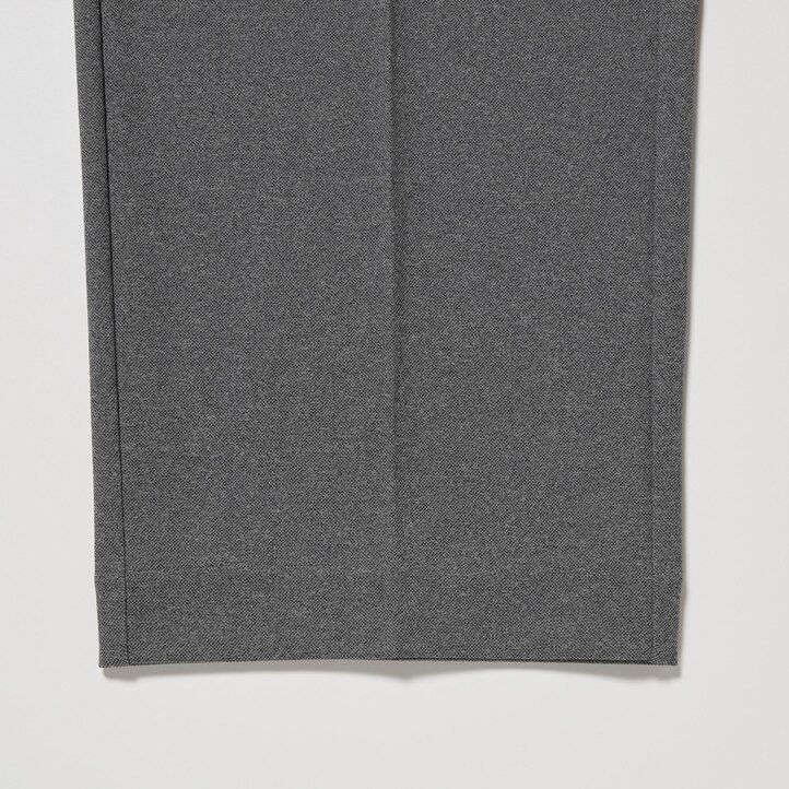 pánské kalhoty uniqlo smart ultra stretch v šedé barvě ke kotníkům