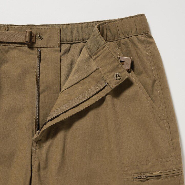 hnědé pánské kalhoty uniqlo heattech s teplou podšívkou