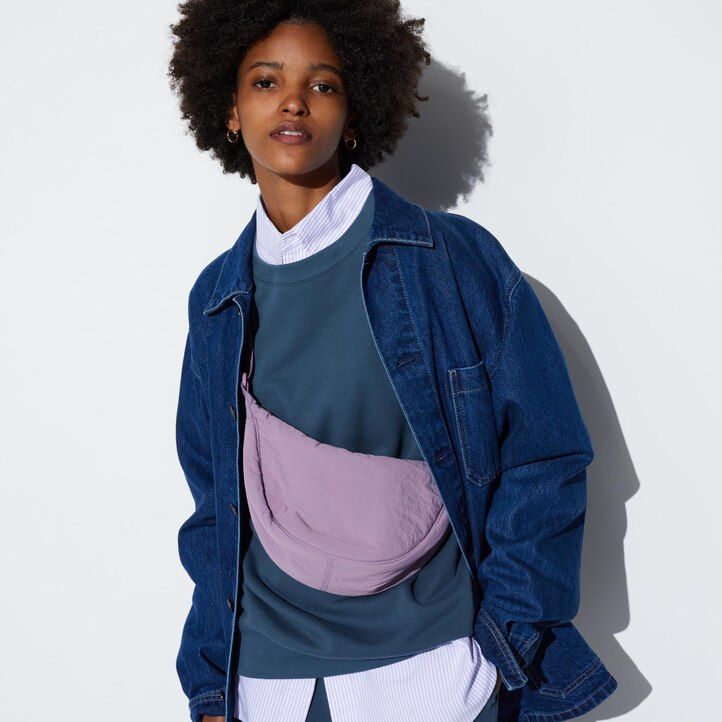 dámské kabelky uniqlo round mini ramenní Žluté