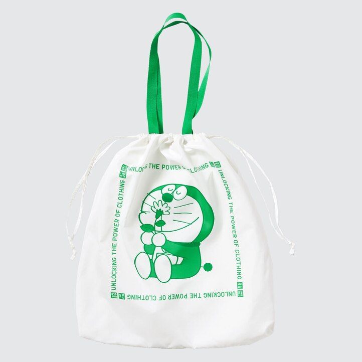 dámské kabelky uniqlo doraemon ut recycled pocket bag white