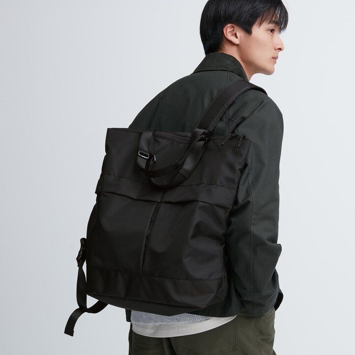 Černé dámské tašky uniqlo two way utility bag