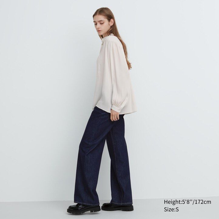 dámská halenka uniqlo volume bílá