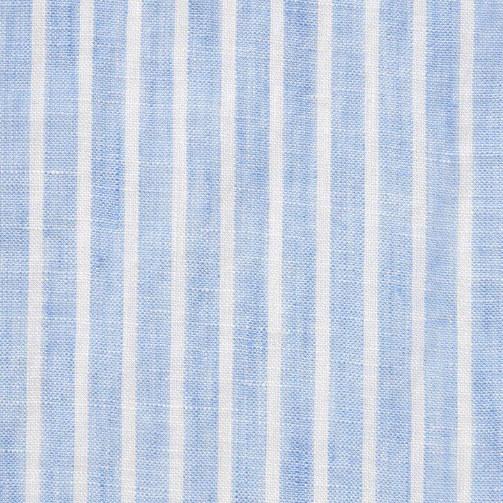 dámská halenka uniqlo 100pct premium linen s pruhovanými rukávy světle modrá