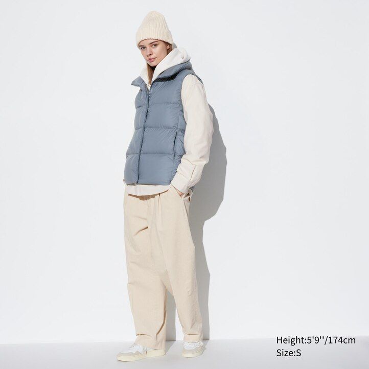 dámské bundy uniqlo powder soft down nanodesign v bílé barvě