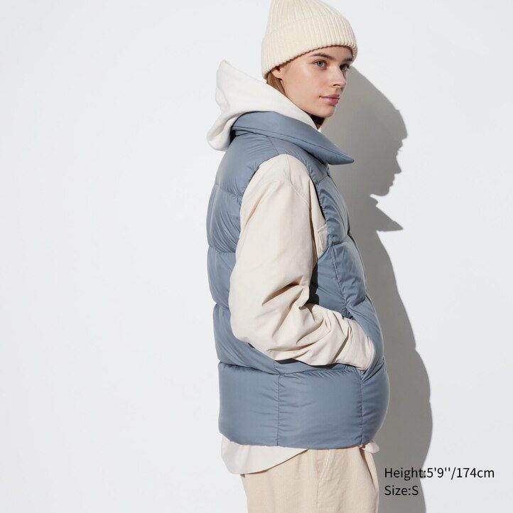dámské bundy uniqlo powder soft down nanodesign v bílé barvě