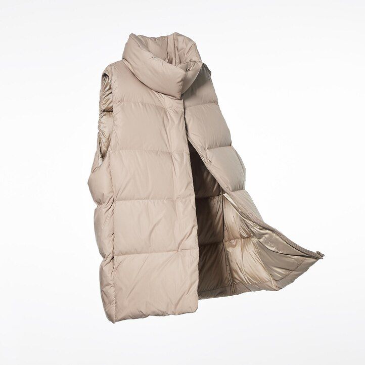 dámské bundy uniqlo powder soft down nanodesign v bílé barvě