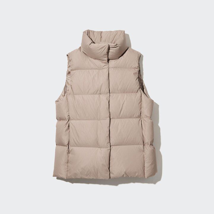 dámské bundy uniqlo powder soft down nanodesign v bílé barvě