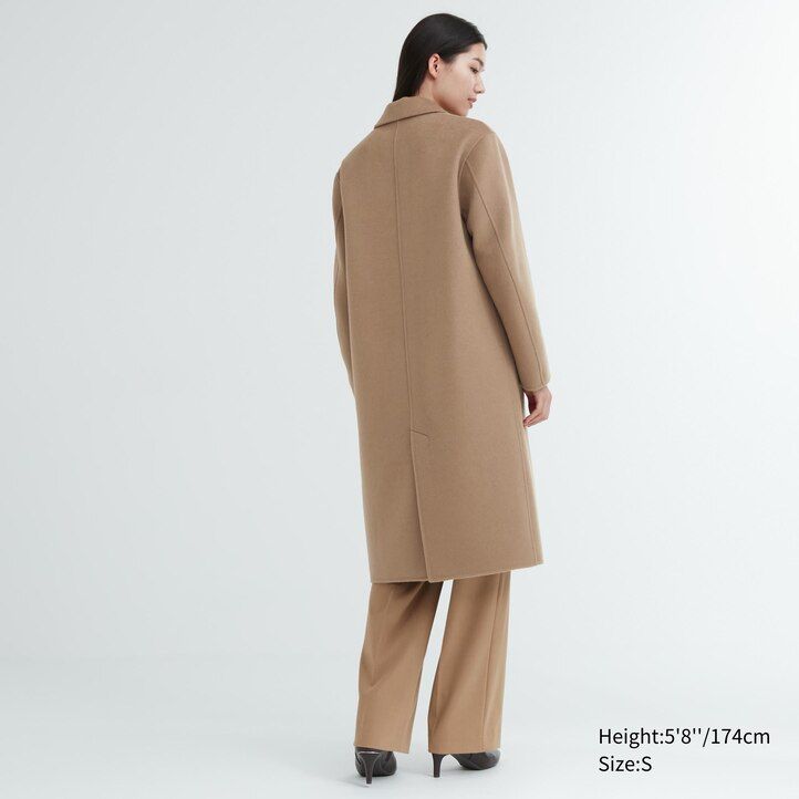 dámské béžové bundy uniqlo z vlněné směsi