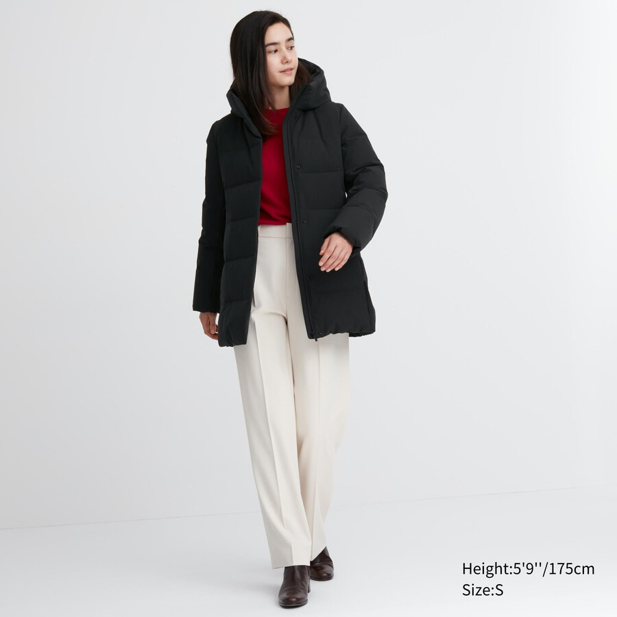 dámské bezešvé péřové bundy uniqlo černé