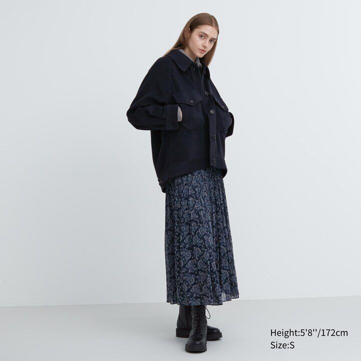 Šedé dámské oversized bundy uniqlo