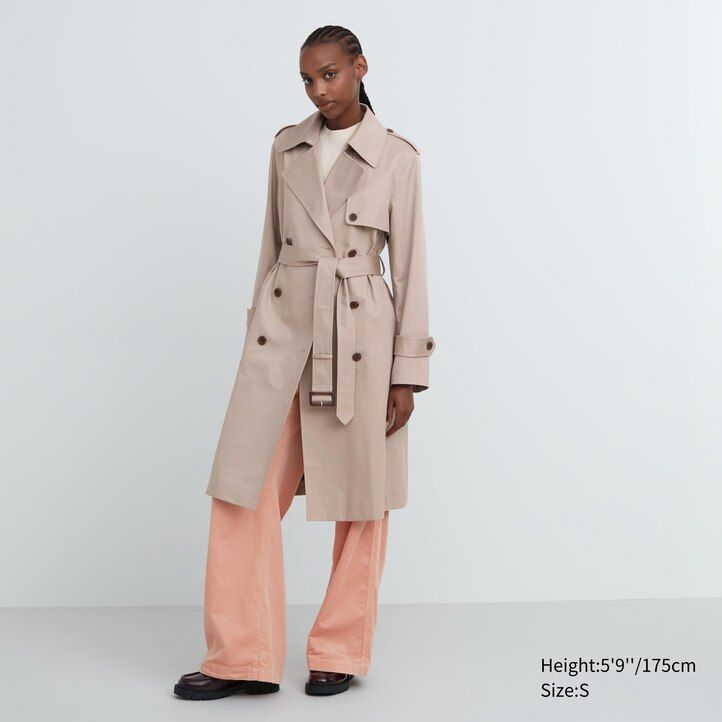 dámské tmavě modré trenčkové bundy uniqlo trench