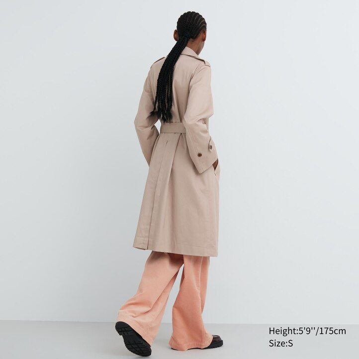 dámské tmavě modré trenčkové bundy uniqlo trench