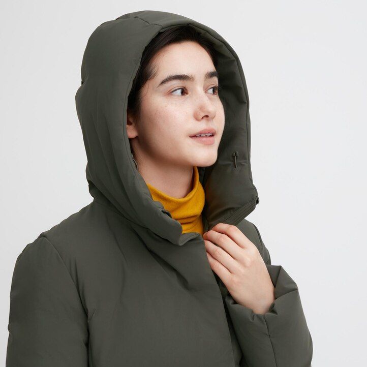 dámské bezešvé péřové bundy uniqlo černé