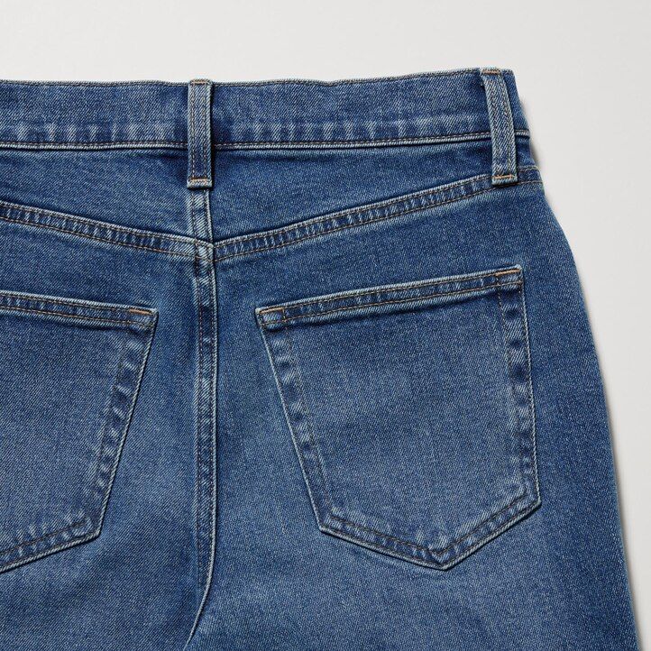 dámské džíny uniqlo slim fit straight leg s délkou po kotníky černé